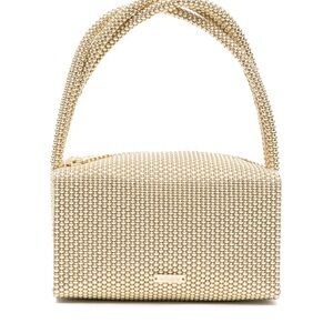 Cult Gaia Gold Beaded Shoulder Bag